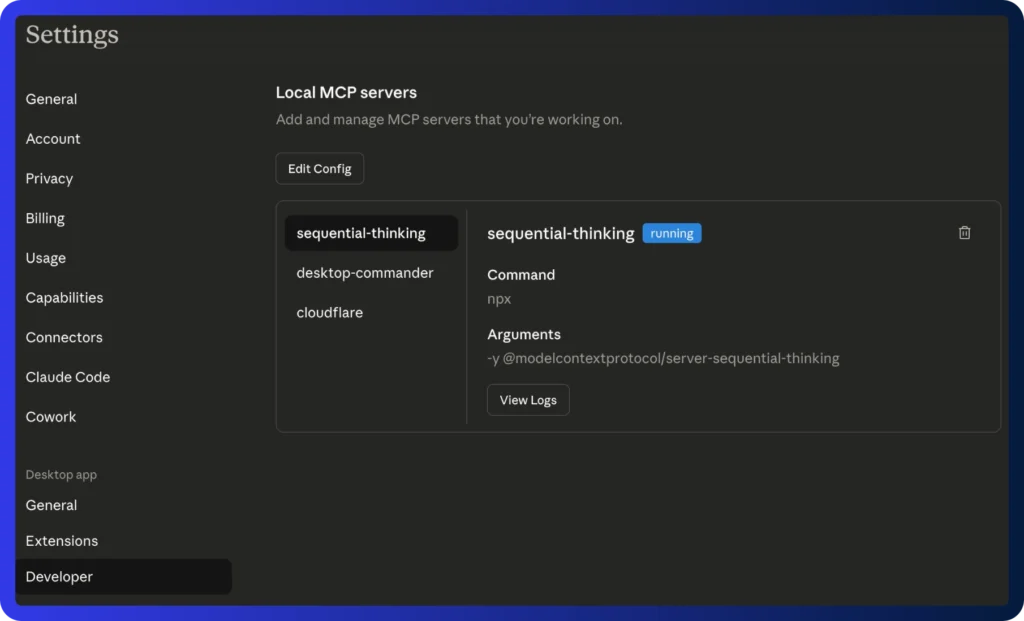 local MCP Claude
